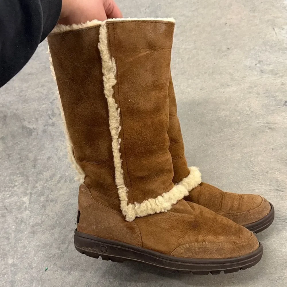 UGG Tan Shearling Winter Boots